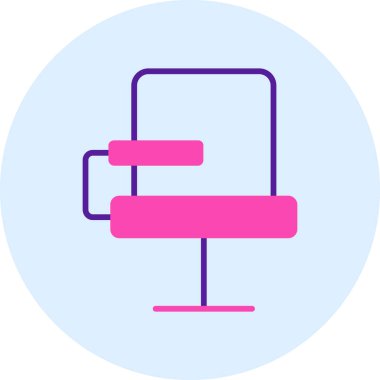 Modern simgenin vektör illüstrasyonu