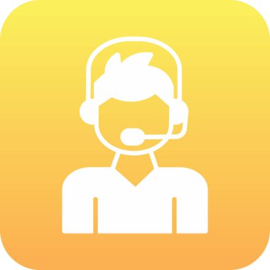 Müşteri simgesi, vektör illüstrasyonunu ara