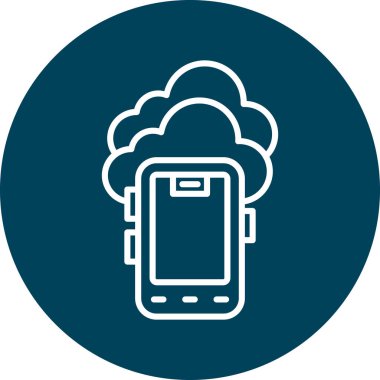 cep telefonu ikonu vektör illüstrasyonu