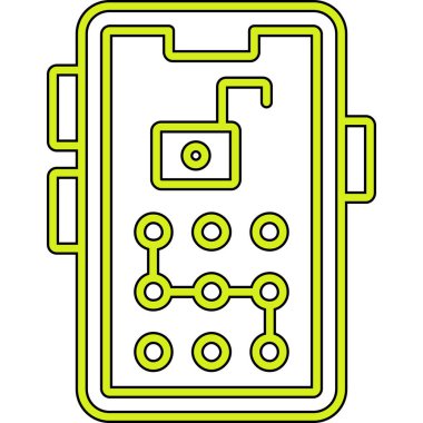 akıllı telefon simgesi vektör illüstrasyonu