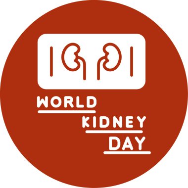 Dünya Böbrek Günü vektör çizimi