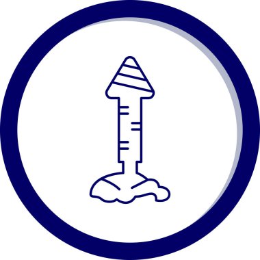 Bir ağaç simgesinin vektör illüstrasyonu