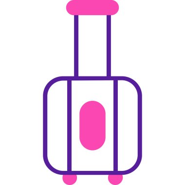 sırt çantası simgesi vektör illüstrasyonu