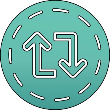 ok simgesi vektör illüstrasyonu