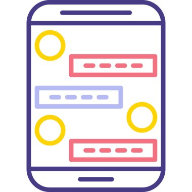 mobil simge, vektör illüstrasyonu, tasarım