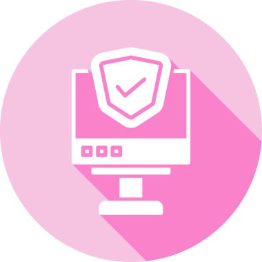 Bilgisayar. Web simgesi basit illüstrasyon