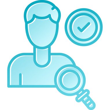 Arama simgesi vektör illüstrasyonu