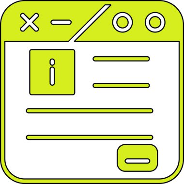 Web simgesi, vektör illüstrasyonu