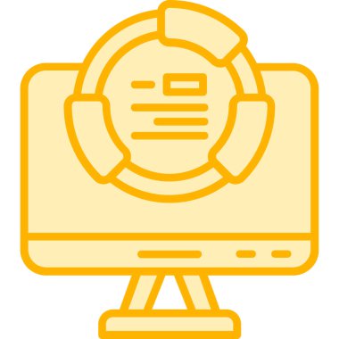 Bilgisayar. Web simgesi basit tasarım