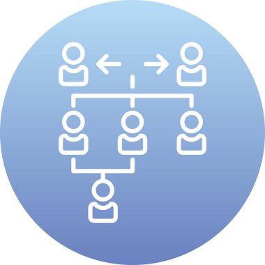 hiyerarşi. Web simgesi basit illüstrasyon