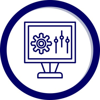 seo modern simgesinin vektör illüstrasyonu