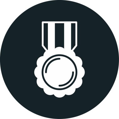 Madalya. Web simgesi basit illüstrasyon