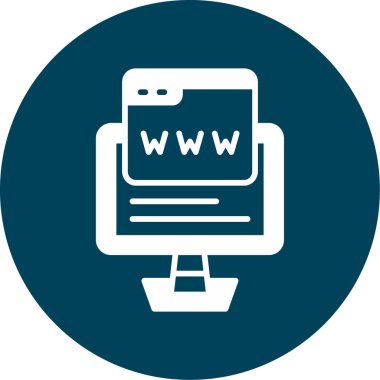 Web simgesi tasarımı vektör illüstrasyonu