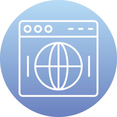 Mutfak ağ simgesi, vektör