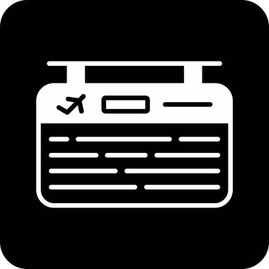 Bilet. Web basit illüstrasyonu