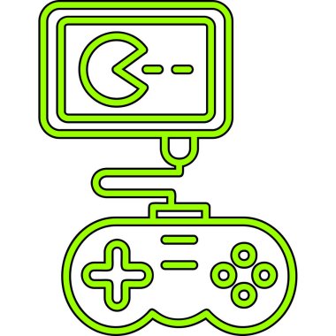 Moda biçimi izole edilmiş arkaplanda oyun denetleyici simgesi