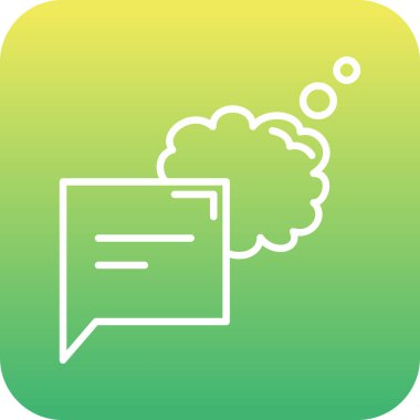 Güzel İleti Kabartma Vektörü Simgesi