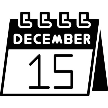 Takvim simgesi tasarımı, vektör illüstrasyonu