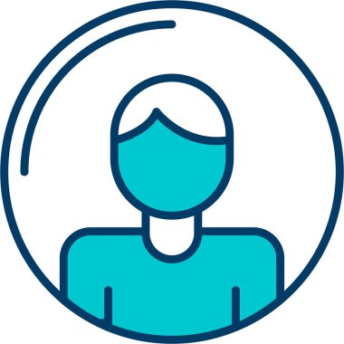 avatar. Web simgesi basit illüstrasyon