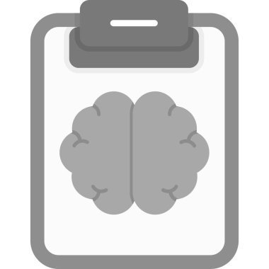 beyin ikonu vektör illüstrasyonu