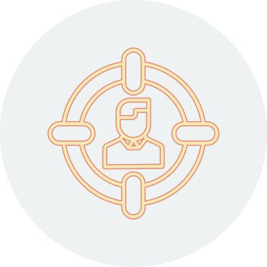 Robot simgesinin vektör illüstrasyonu