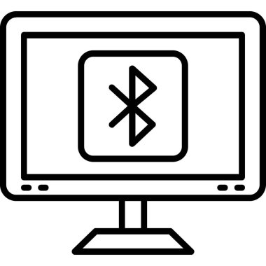 Bilgisayar. Web simgesi basit illüstrasyon