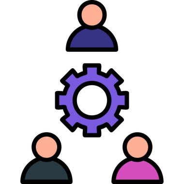 business people vektör simgesi modern illüstrasyon