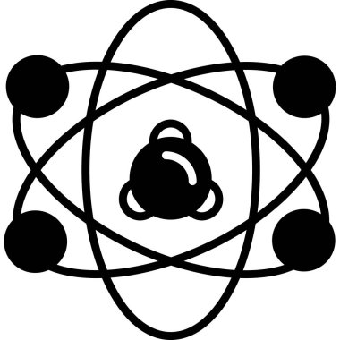 Atom atomu molekül simgesi katı biçimde