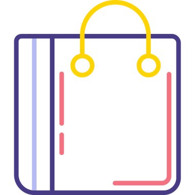 Kitap. Web simgesi basit illüstrasyon