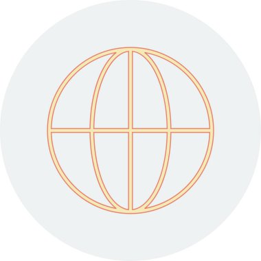 dünya düz vektör simgesi