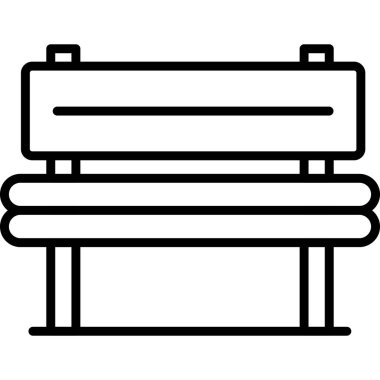 Yedek ikon ana hat vektörü. Park et. bank