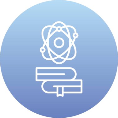 Atom simgesinin vektör illüstrasyonu