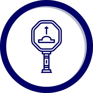 Yol simgesi vektör illüstrasyonu