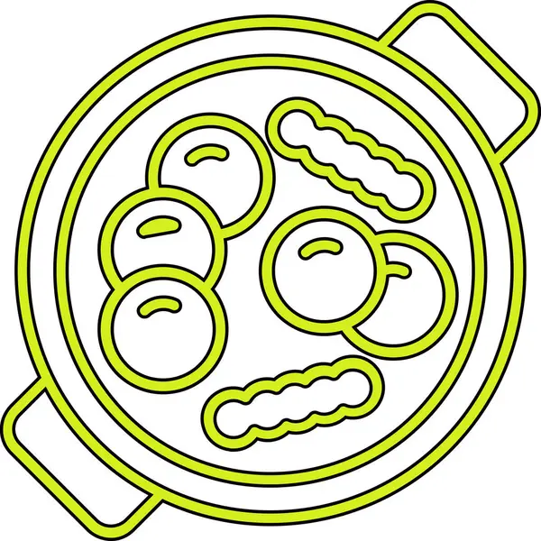 donut simgesi, vektör çizimi