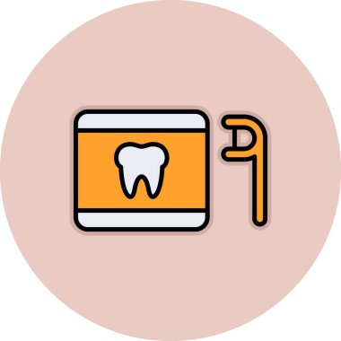 diş vektörü çizgisi simgesi