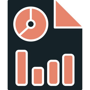 data analizi vektör simgesi modern basit vektör illüstrasyonu