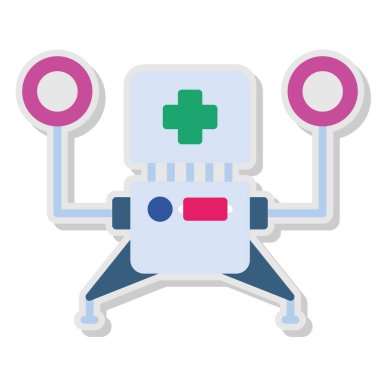 Robot simgesi. düz resimleme