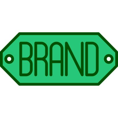 marka etiketi, vektör illüstrasyonu