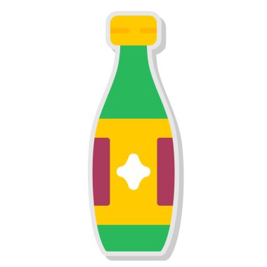 Brezilya 'nın sarı ve yeşil etiketinin vektörü