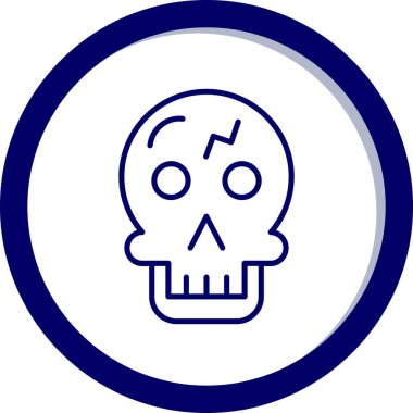 Kurukafa simgesi vektör illüstrasyonu