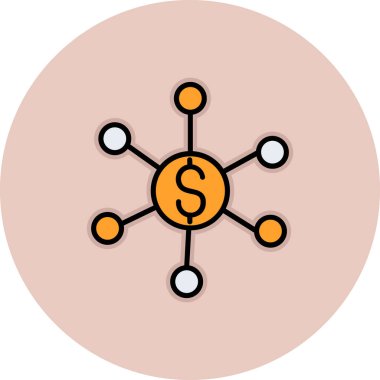 şebeke. Web simgesi basit illüstrasyon