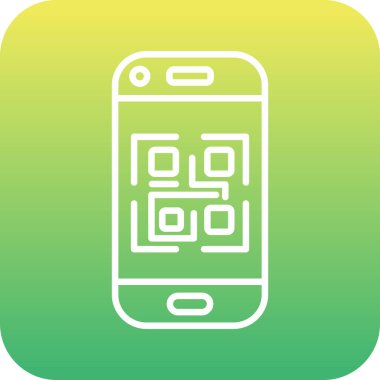 Vektör mobil simgesi, vektör illüstrasyonu