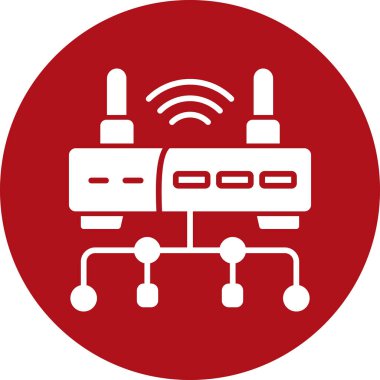 router simgesi vektör illüstrasyonu