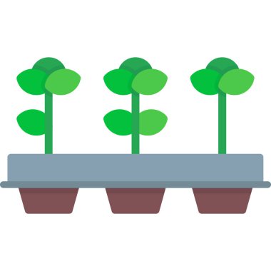 bitki simgesi, vektör illüstrasyonu