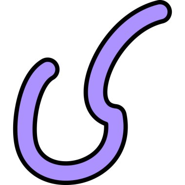 Çizgi film harflerinin vektör çizimi