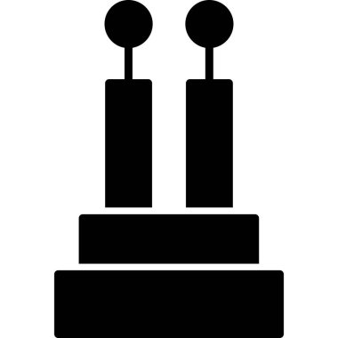 doğum günü mumlar vektör illüstrasyon