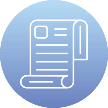 belge simgesi vektör illüstrasyonu