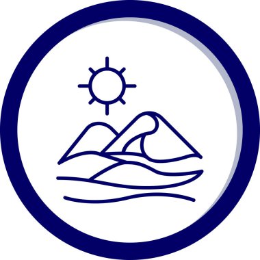 Yürüyüşün basit simgesi, vektör illüstrasyonu