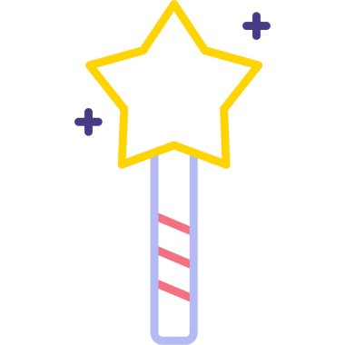 wand web simgesi basit illüstrasyon