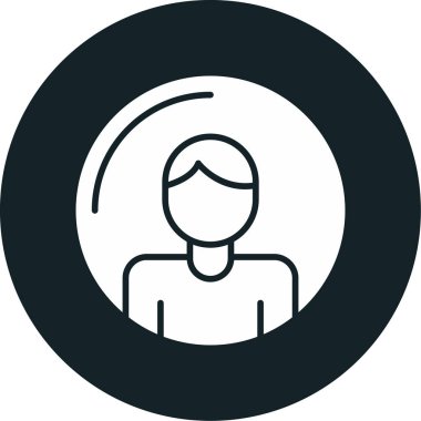 avatar kişi erkek simgesi ana hatlar biçiminde